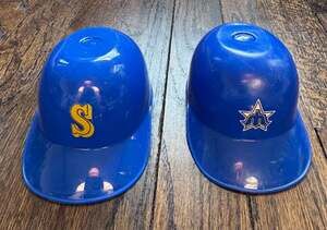 VINTAGE ‘80s ‘90s Seattle Mariners MLB Mini Ice Cream Sundae Helmets (2 pcs)